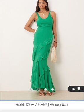 ASOS DESIGN scoop neck maxi dress